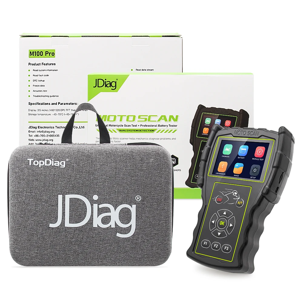 Jdiag M100 Pro Professional Obd2 Diagnostic Scanner Support 12v Battery Analyzer Tester 8658