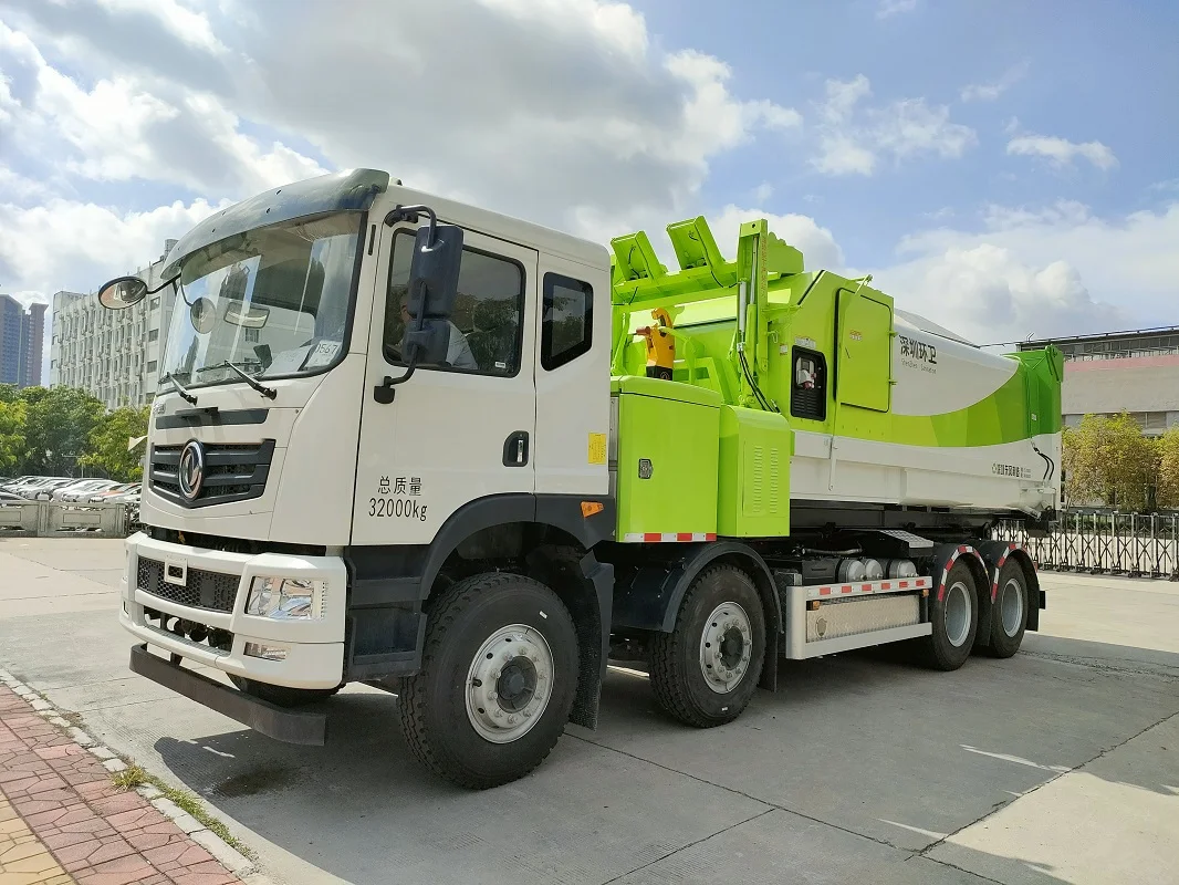 EQ5253ZYSS6 rear loading compression garbage truck Dongfeng sanitation and transportation truck