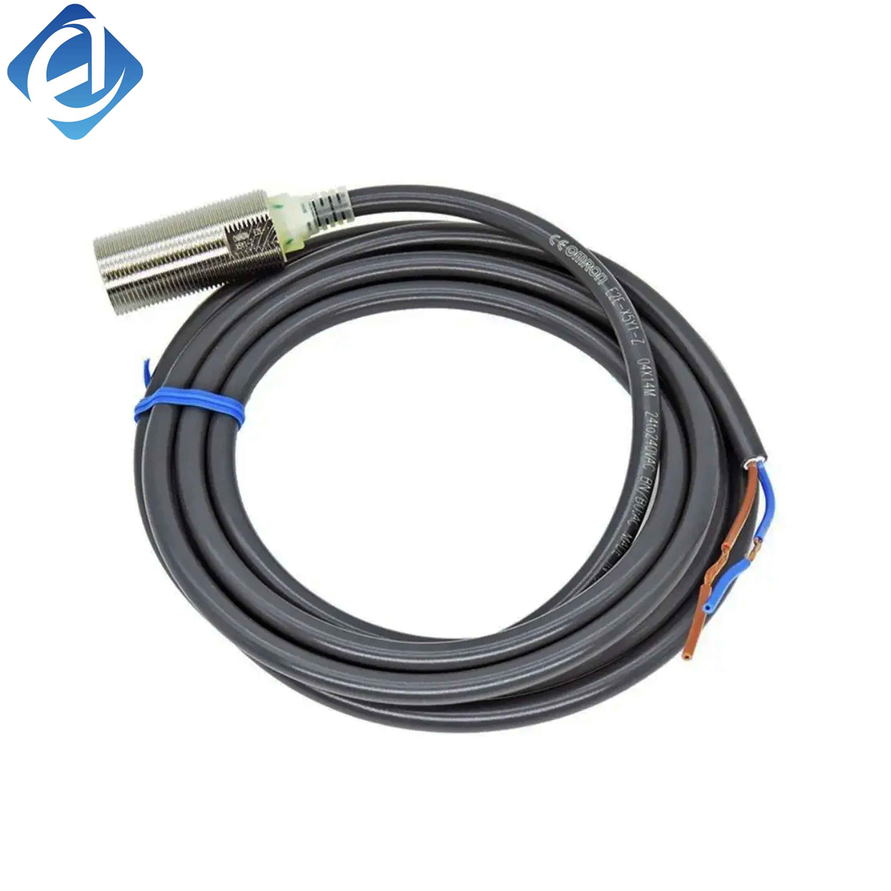 New Original Omron E2B series inductive proximity sensor. M12 thread, 5mm sensing distance, with stable metal detection and waterproof dustproof performance. Widely used in compact mechanical positioning, limit detection and small-space industrial automat