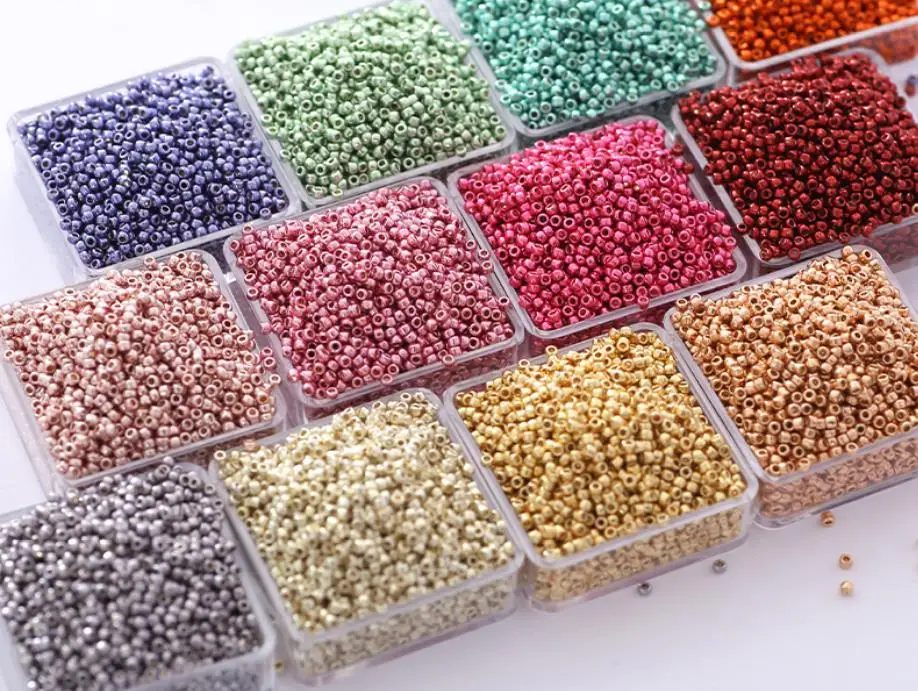 Top Quality Toho Beads 1.5mm 5g Package Metal Pf Series 16 color Toho Seed Beads For Diy