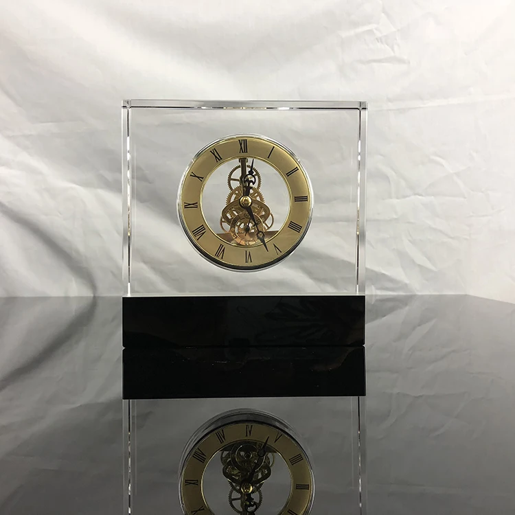 Mhbz0112 Table Crystal Mechanical Clock Buy Crystal Mechanical Clock