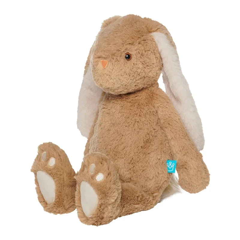 Brinquedo de pelúcia personalizado no estilo desenho animado: coelho com orelhas compridas, macio, feito de fibra PP, coelho de pelúcia para crianças, brinquedos de pelúcia temáticos de Páscoa para presente