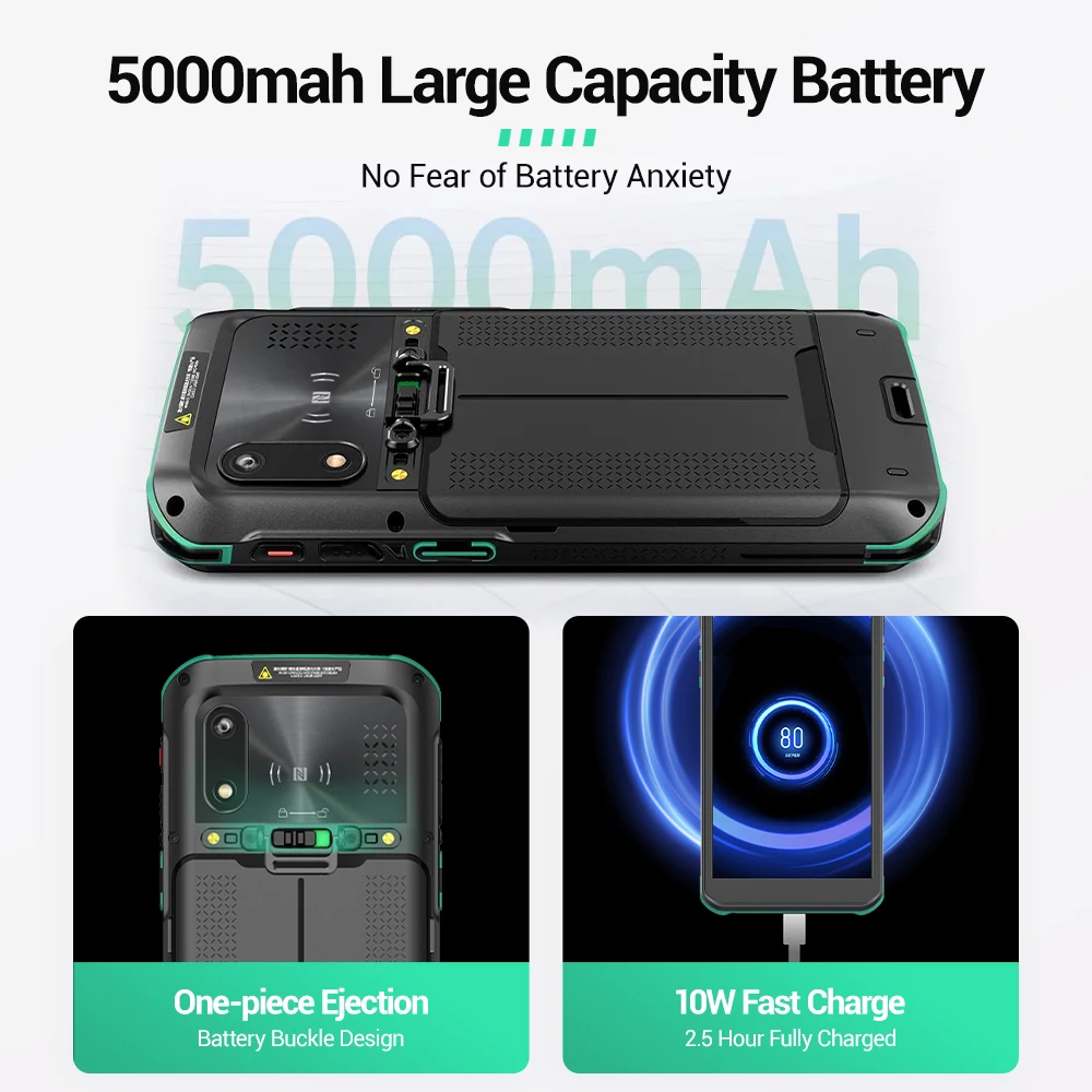 FENG YI JIE Android 11 IP68 Rugged PDA Smartphone - 2.0 Ghz NFC 32G