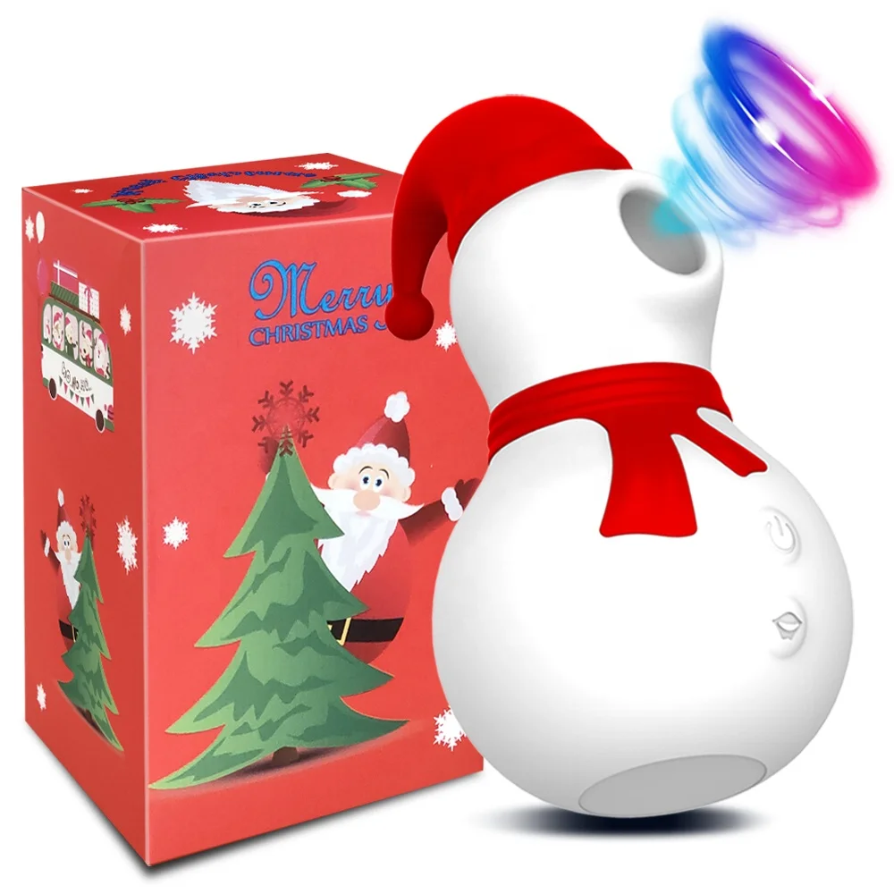 Christmas Gift Snowman Nipple Sucker Stimulator Sex Toys for Couples G Spot  Female Clitoral Sucking Vibrator