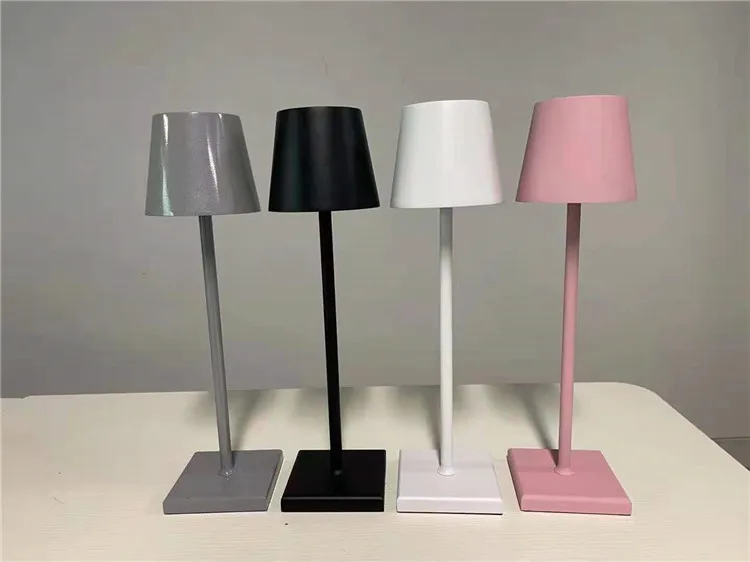 European Led Cordless Outdoor Dining Rechargeable Touch Control Study