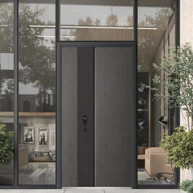 China Supplier Safety Luxury Steel Door Steel Entrance Door for House for Home