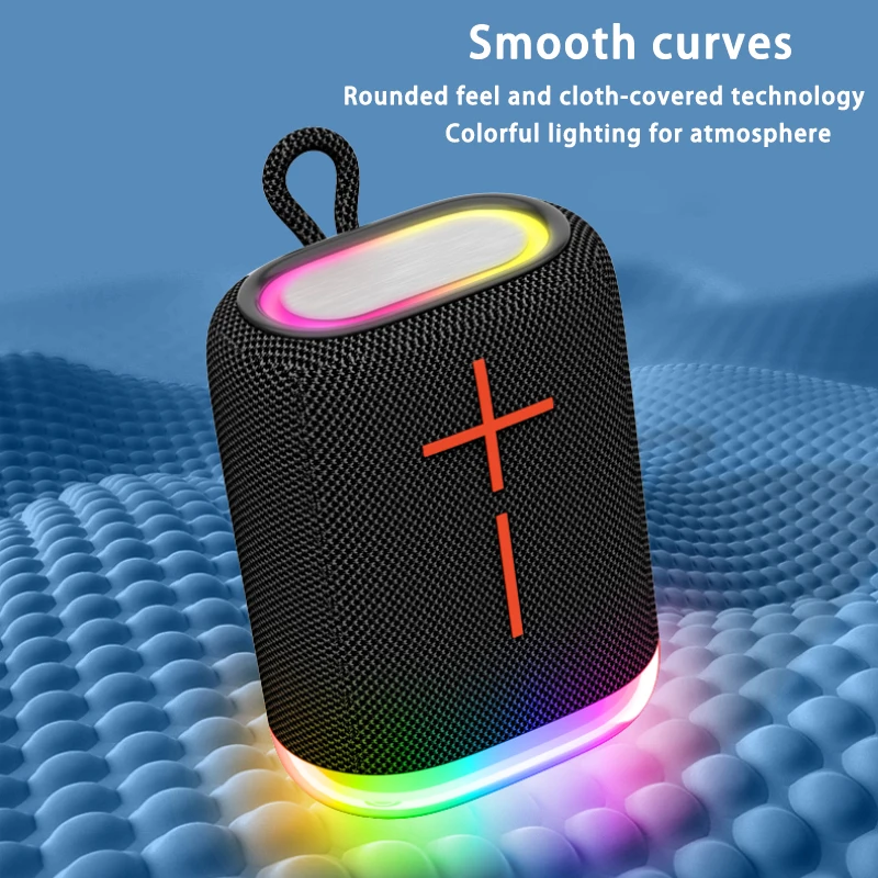 Creative Led Light Fabric Charging Case Wireless Arcade Game Machine Bt Tower Outdoor Rechargeable Loud Speaker Mobile Phones