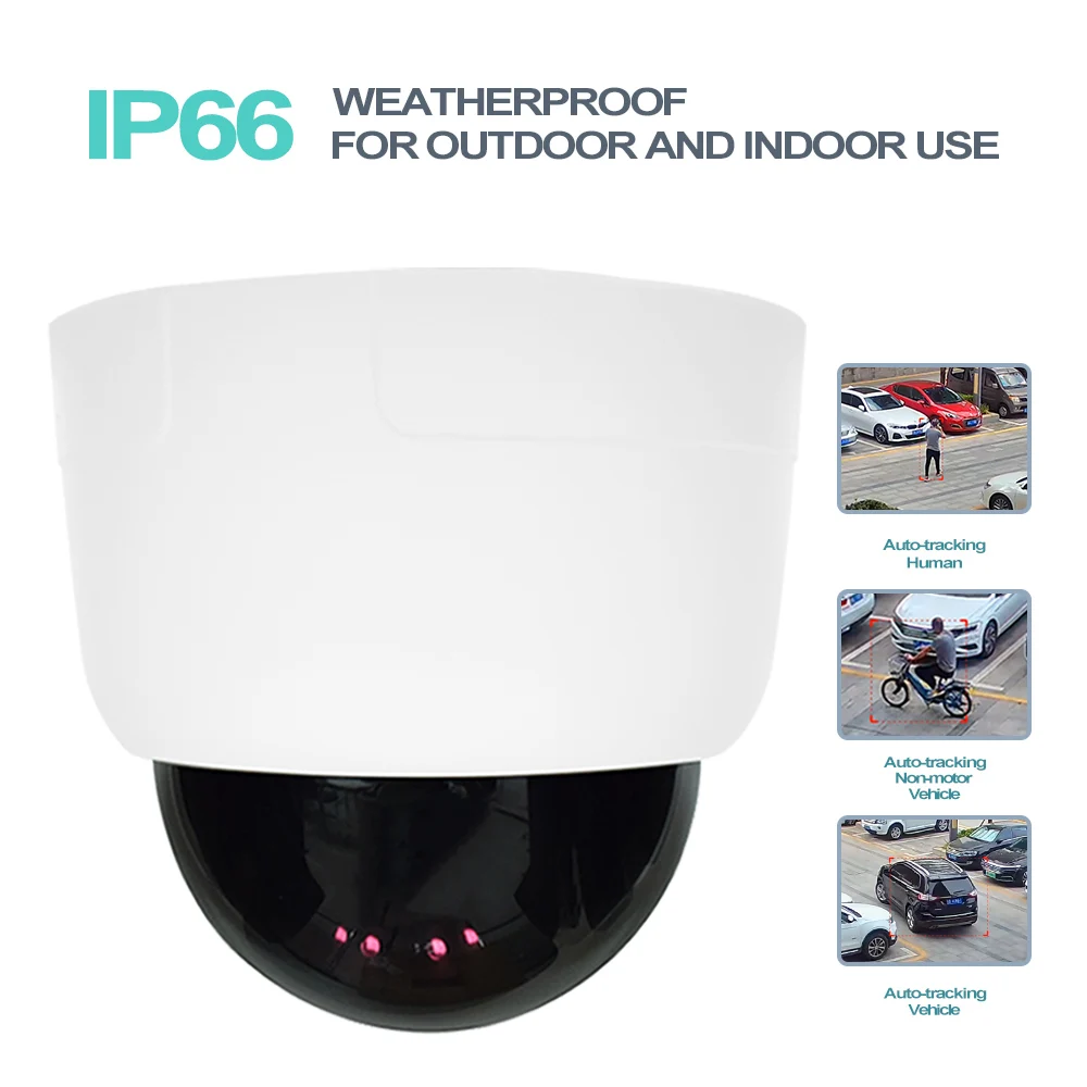 360 Degree POE Motion Human Auto Tracking Dome Camera Outdoor 4MP 2MP AI CCTV 3MP HD Network Explosion Proof IP Smart PTZ Camera