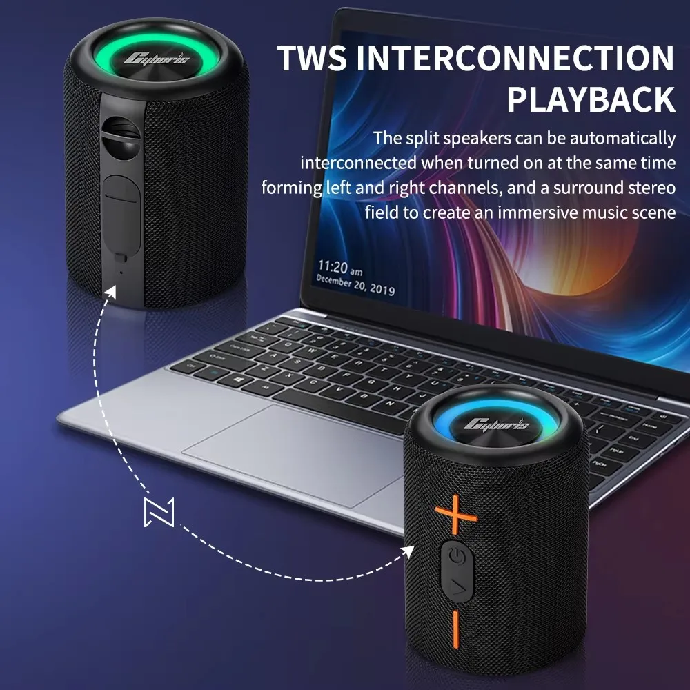 CyborisS10サウンドセパレーターTwsRgbライト16W3Dサラウンド