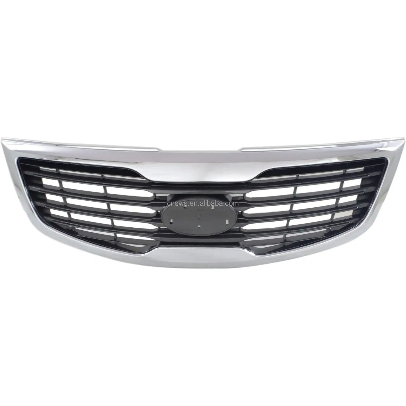 product for kia sportage 2011 2012 replacement chrome gray insert plastic front bumper cover upper grille-35