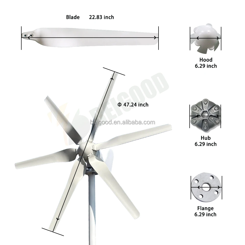Wuxi Factory Hot Sale Wind Driven Roof Top Turbine Ventilator 800w