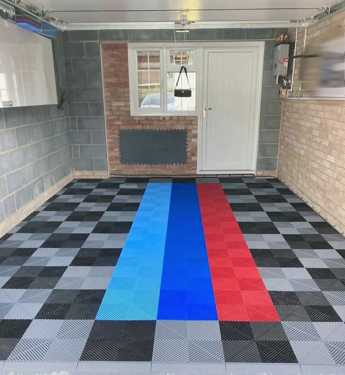 Piastrella PVC Autobloccante ArtPlast TENAX 12x50 Cm Nero