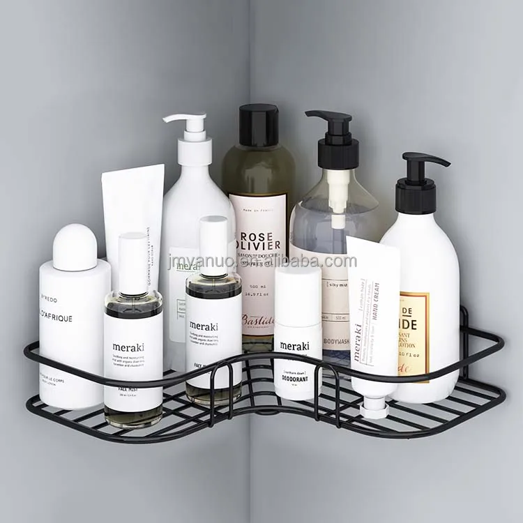 Source Adhesive Corner Shower Caddy Shelf Basket Rack Rust Proof Bathroom  Shelf Shampoo Holder No Drilling on m.