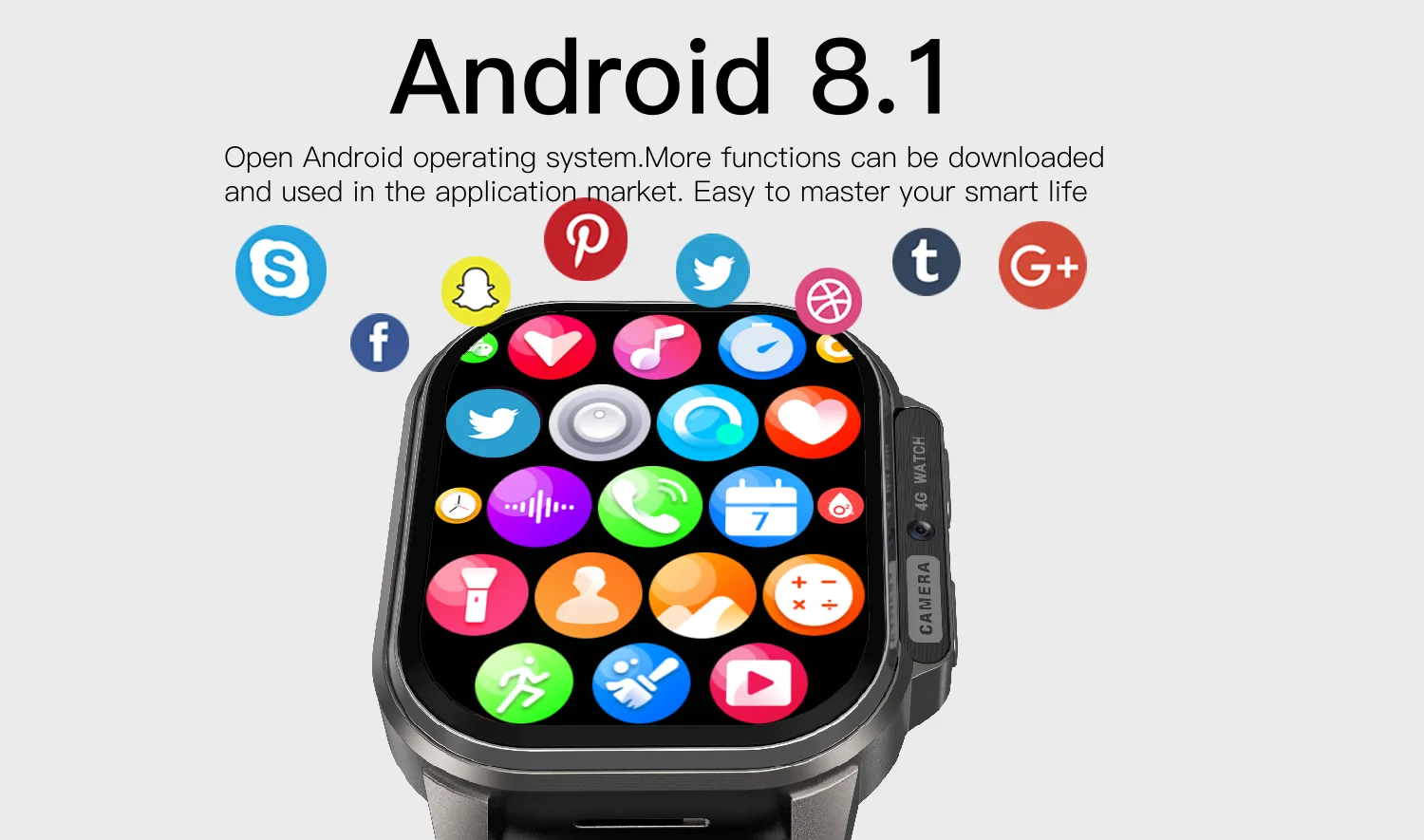 2G 3G 4G Android Smart Watch Sim Card WIFI Video Call