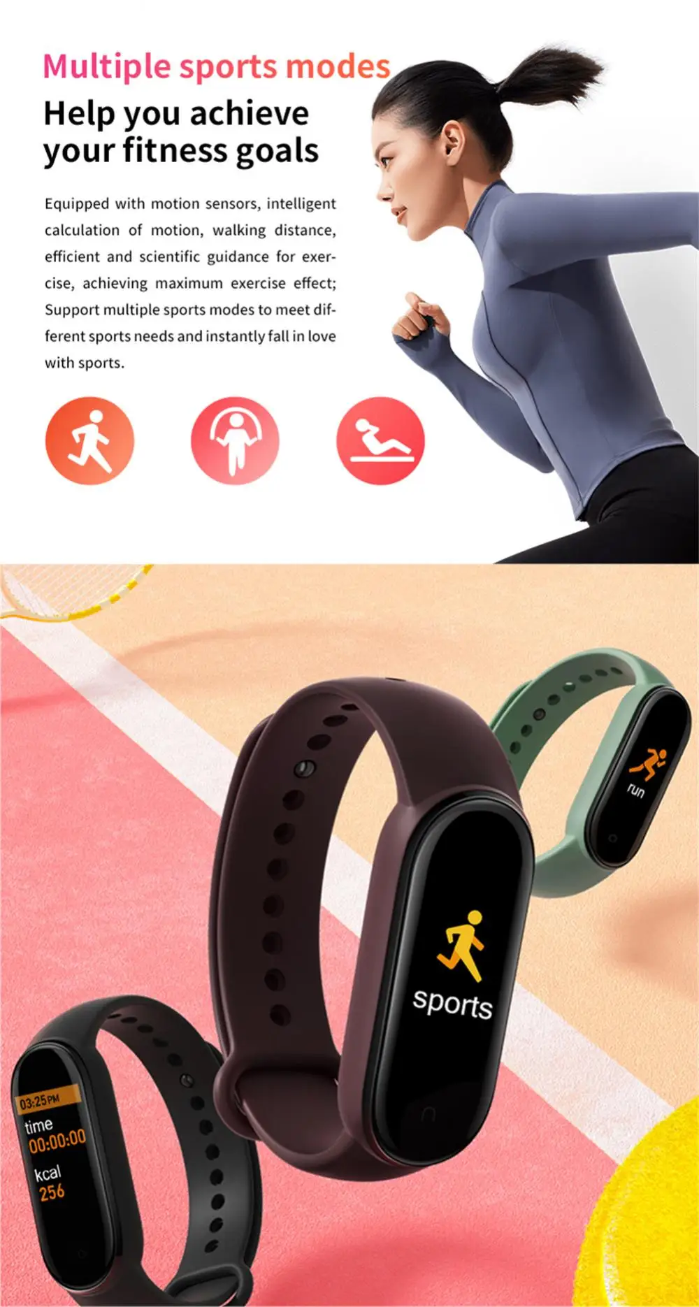 New M8 Smart Watch For Man Women Heart Rate Sport Fitness Tracker Bracelet Smart watch 2023 Reloj inteligente