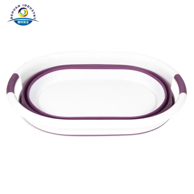 Корзина для стирки одежды складная силиконовая Пластиковая Складная корзина