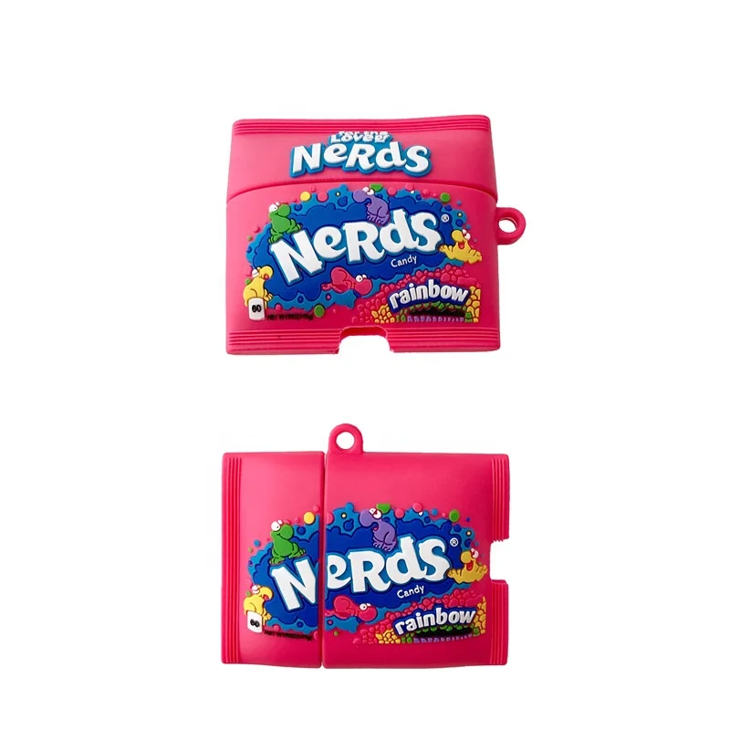 Милый чехол для Apple Airpods, чехлы, 3D Мультяшные конфеты для наушников Air pod 1 2, зарядная коробка, индивидуальные защитные силиконовые чехлы