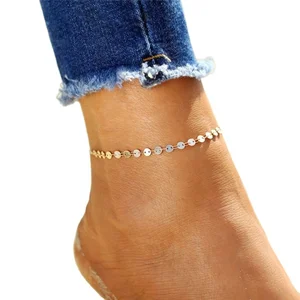 Custom Ankle Bracelet Anklets,14k Gold Plated Simple Chain Anklet Bracelets,fine Jewelry Anklets for Women