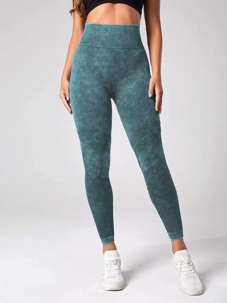 Women's Trendy All-match Tie-dye High-waist Slim Casual Pants