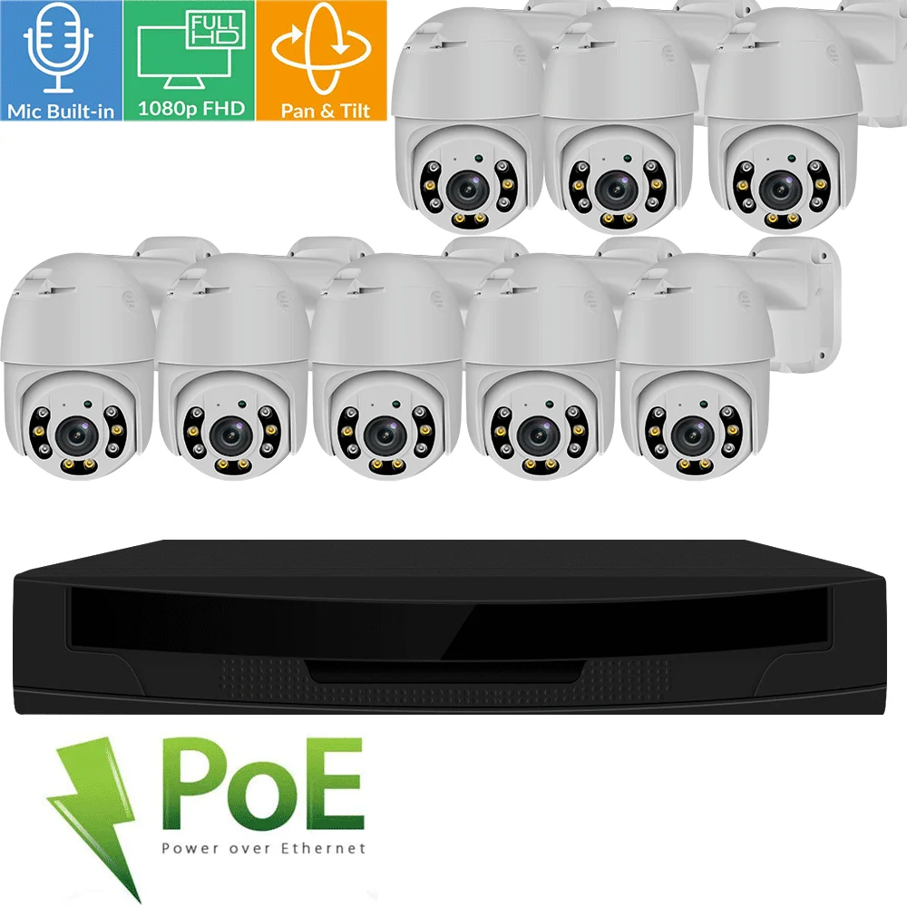 8 camera security system poe