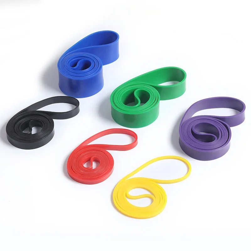 Free Sample Training Elastic Rubber Band for Gym Yoga Exercise Fitness Resistance Bands Custom LOGO Fitness Workout Equipment
