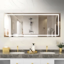 Wall mounted smart large bath mirror wall mirror led mirror bathroom