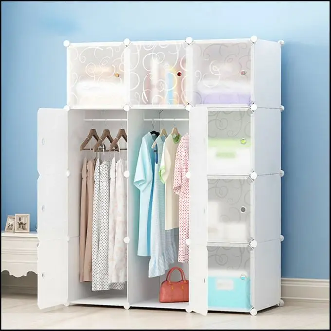 Portable Kids Wardrobe Bedroom Closet Children Storage Organizer