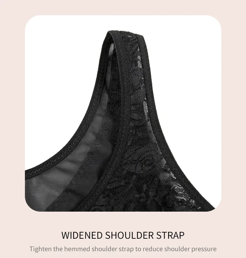 Zoyiame Full Coverage Bra Plus Size Tummy Control Shapewear Faja Bra