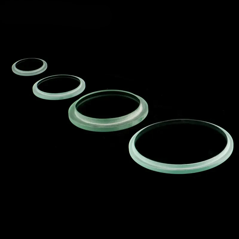 Round Transparent Tempered Step Glass for Lighting Custom Fabrication Services