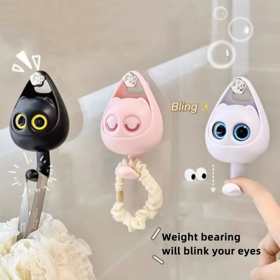 Creative Cartoon Hook Wall Self Adhesive Dormitory Bedroom Door Hanger Hook Key Umbrella Towel Rack Cute Pet Hook Bathroom Wall