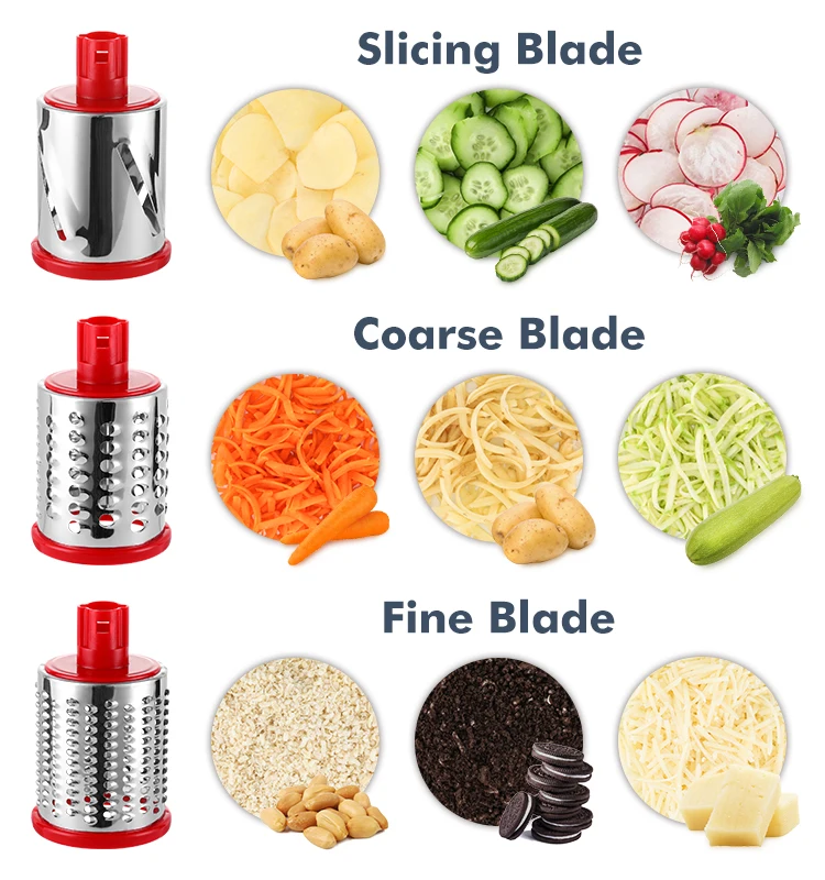 Manual Vegetable Cutter Slicer Tiling Table Drum Grater Home Housewives  Food Processor Shredder Cuts Vegetables Fruit Grater