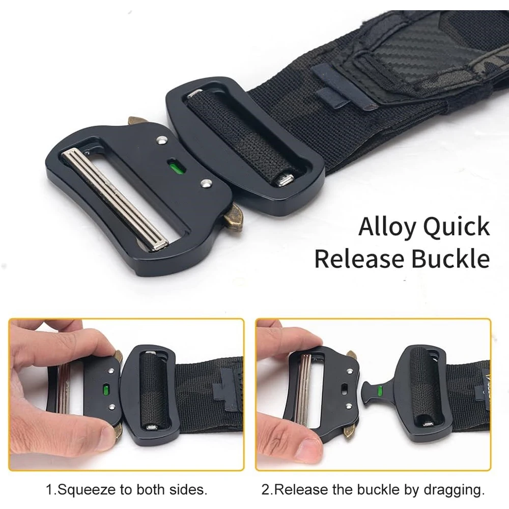 Wear-resistant Training Durable Molle Belt Quick Release Sports Rigger Belt With Inch Inner Belts