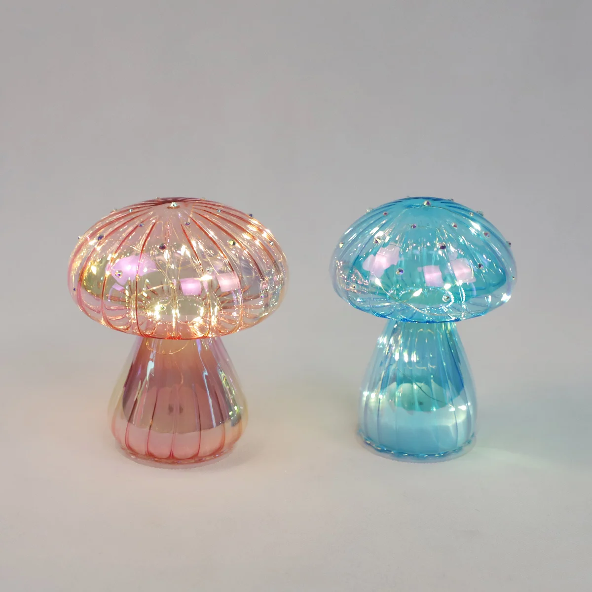 easter best selling decorative clear products decorated glass easter mushroom