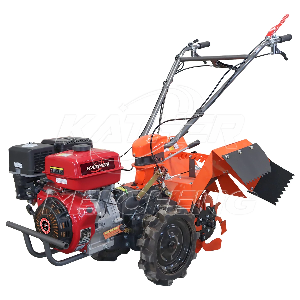 motorină rotativă cu motor pe benzină, tractor agricol mic cu propulsie, motocultor pe benzină pentru brazde, erbicidare și livezi