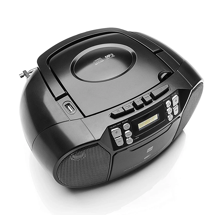 Home Portable Stylish Compatible Multi Function DAB+ FM Betriebene Tragbare Cd-Player Solar Powered Cd Player With Speakers