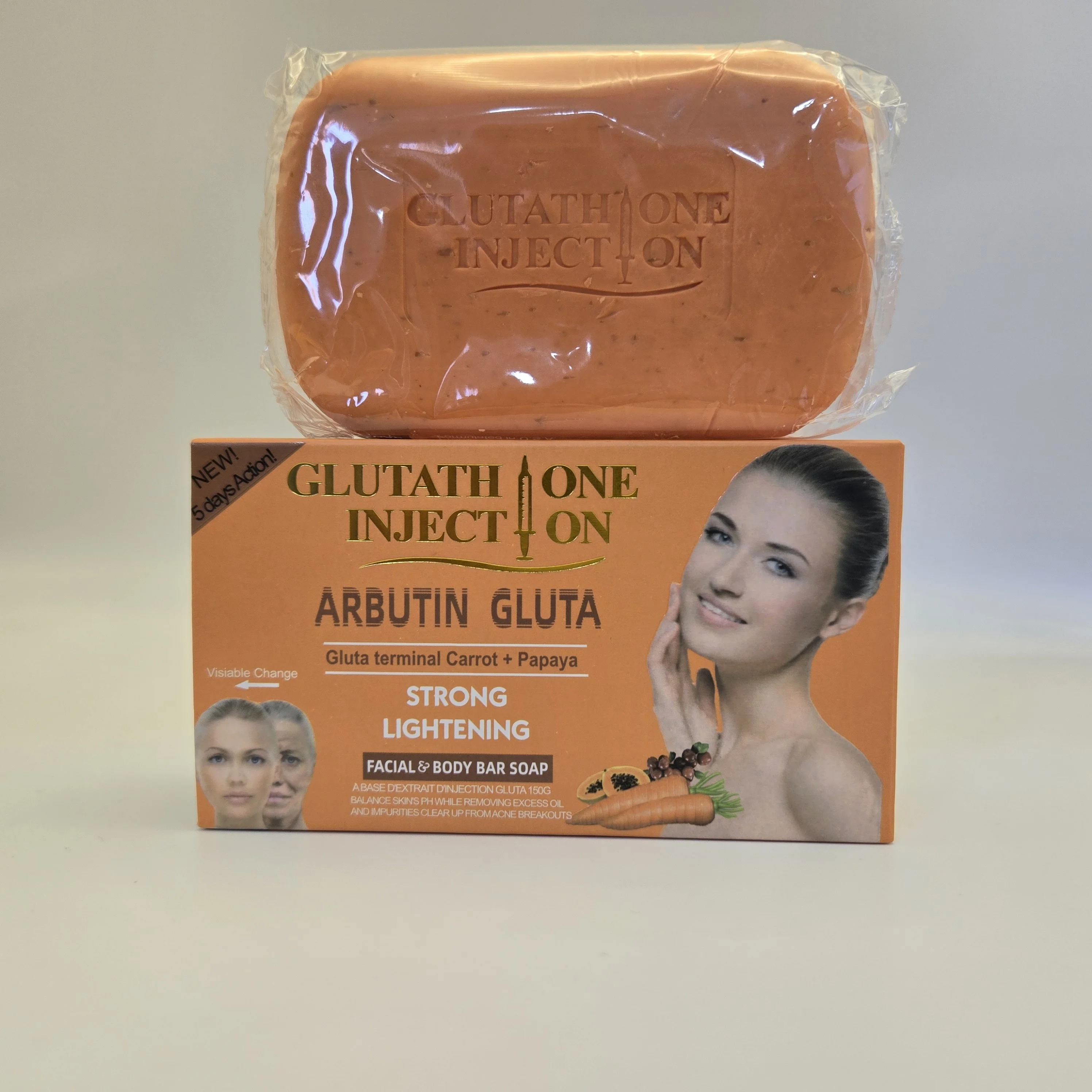 glutathione injection strong whitening soap A blemish free skin is 💯 possible. Glutathione Injection extreme whitening  soap is made with hydrating oil, vitamin A, C that helps fight pigmentation  and help whiten the skin. We do delivery main image 0