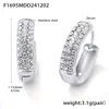 F1695-silver color white zircon-medium size