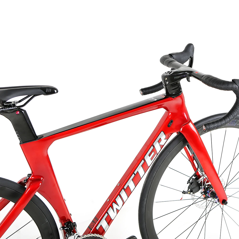 Twitter 新型 R3 ロードバイク カーボンファイバー エアロレーシング