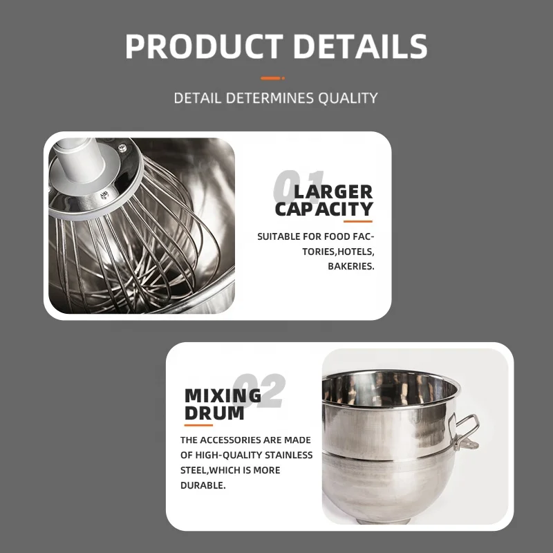 Manual Operation Multifunctional Cake Machines Food Processors Professional Stand Batter Food Mixer