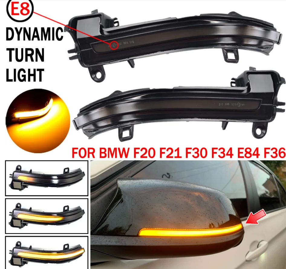 Dynamic Car Led Indicator Light Rearview Mirror Turn Signal Lamp For ...