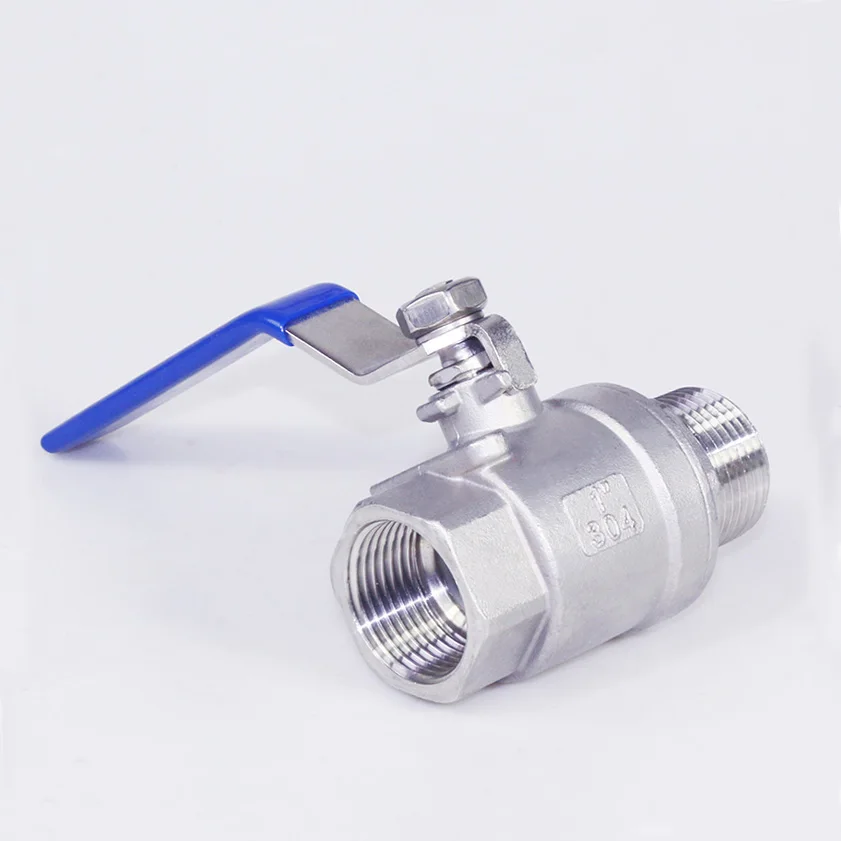 factory direct heavy duty DIN32 threaded 2pc stainless steel 304/316 ball valve NPT/BSP/BSPT Interna