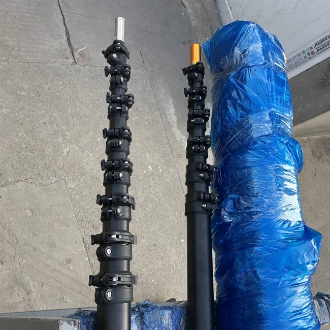 12 Meters Carbon Fiber Telescopic Camera Pole Carbon Fiber Antenna Mast
