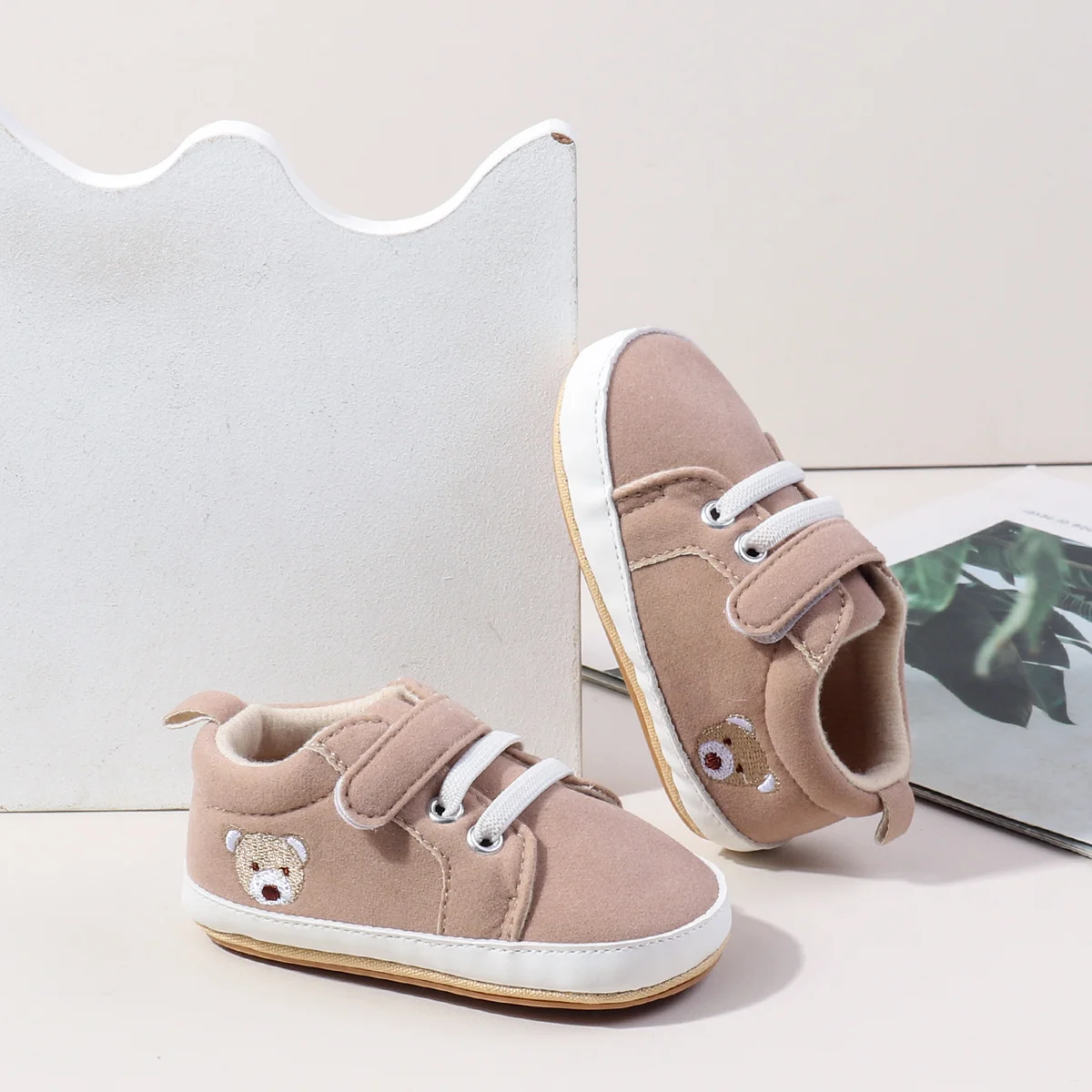 New Designs Hook&loop Design Anti-slip Soft Tpr Outsole Baby Boys Shoes Casual Sport Toddler Shoes factory