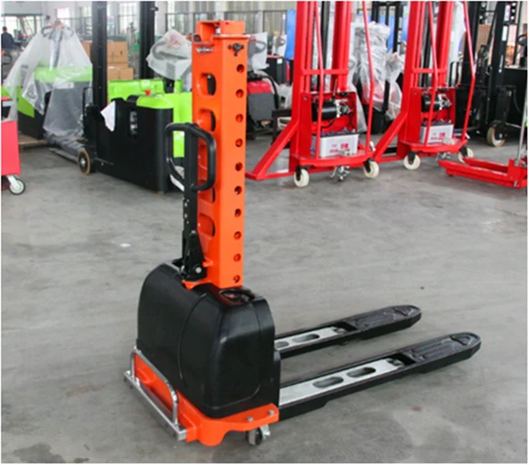 New Condition 500kg Self-Loading Semi Electric Forklift Stacker Hydraulic Reclaimer