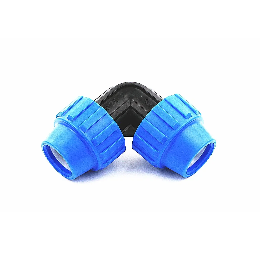LDPE HDPE Pipe PN16 Compression Fittings Plastic Pipe Fittings