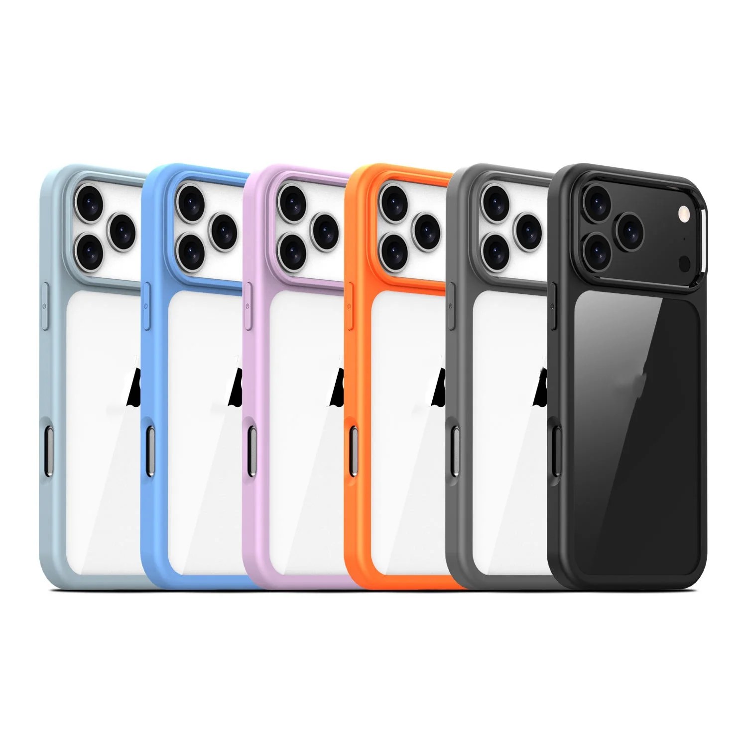 Laudtec Shockproof Phone Bumper Cover Crystal Clear Hard Back Soft TPU Frame Phone Case for iPhone 17 17 Pro Max 17 Pro 17 Air