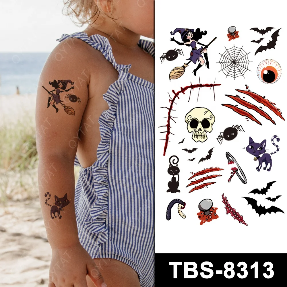 Tattoofield - Pumpkin & Ghost Waterproof Temporary Tattoo | YesStyle