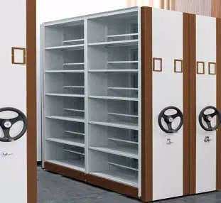 Compact Mobile Shelving Drawings Cabinet with Key Lock for Library Archive Room