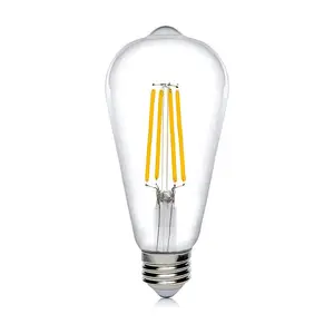 Vertak High Quality 4W 6W 8W Miniature Filament Lamp 3000K St64 E27 Led Bulb Filament Bulb