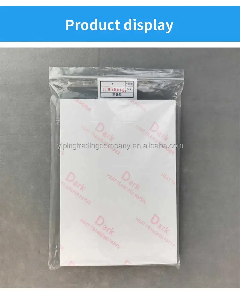 Inkjet Heat Transfer Paper Dark Transfer Paper On Dark Tshirt Heat